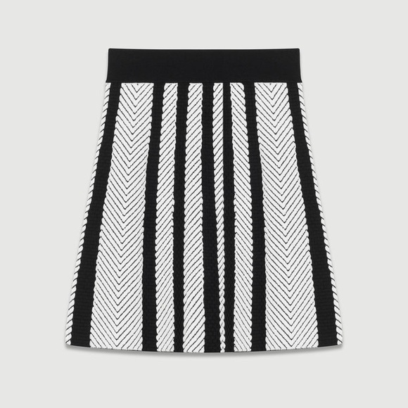 Maje Jasper Knit Trapeze Skirt - Picture 4 of 7